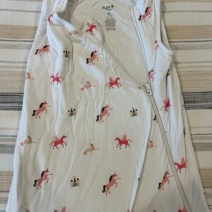 Kyte BABY Unicorn Sleep Sack - Pink and White